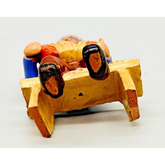 Vintage Redware Polka Band Musician Figurines Beer Tuba Trumpet Accordion Czech - Picture 9 of 16